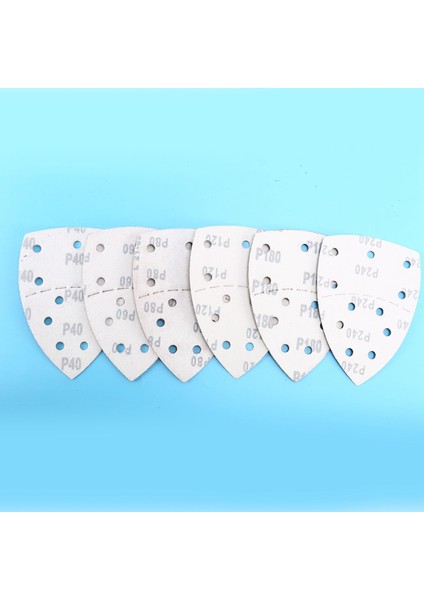 60 Adet Fare Zımpara Kağıdı Üç Köşeli Zımpara Sayfaları Psm Çok Zımpara Makinesi Için, 11 Delik Çeşitli Irmik 40/60/80/120 (Yurt Dışından) modelleri