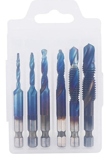 6 Adet Uç Seti Hss Kombinasyon Matkap Ucu Altıgen Saplı Matkap Bileşik Musluk Yumuşak Metal Alüminyum Plaka ile Uyumlu (Yurt Dışından) fiyatları