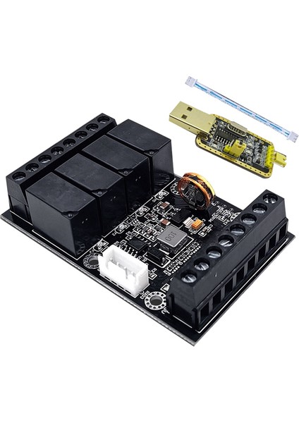 FX1N-10MR Plc Endüstriyel Kontrol Panosu + USB Ttl Kablo Plc Modülü Analog Giriş/çıkış Programlanabilir Gecikme Röle Modülü (Yurt Dışından)