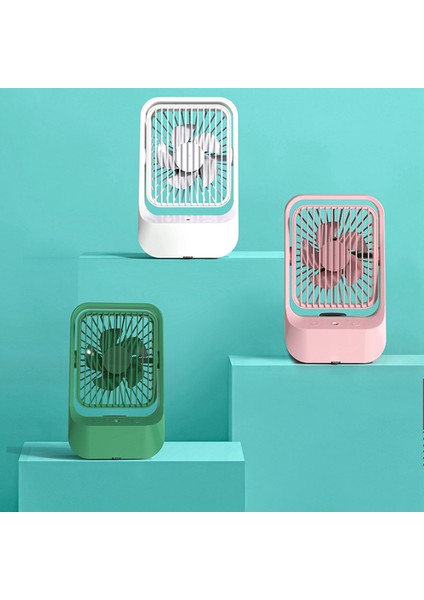 Taşınabilir Mini USB Masaüstü Nemlendirici Hava Soğutucu Fan Ev Ofis Su Nemlendirme Sisleme Soğutma Fanları - Beyaz (Yurt Dışından)