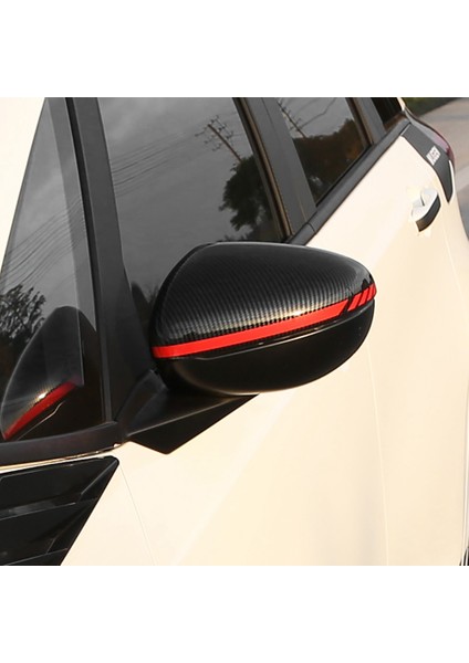 Fıt 2021 ile Uyumlu Karbon Fiber 1 Çift Dikiz Aynası Kapağı Kırmızı Kenarlı Yan Kanat Dikiz Aynası Kılıfı Kapakları (Yurt Dışından) fiyatları
