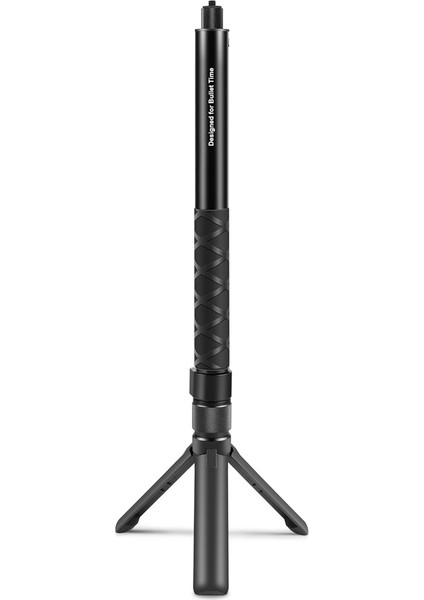 Döner Saplı Masaüstü Tripod Standı, X3 Zaman Kontrol Cihazı ile Uyumlu 110 cm 5 Bölümlü Selfie Çubuğu Monopod-B (Yurt Dışından)