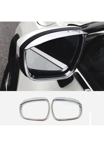 Xtrail T32 2021 ile Uyumlu Araba Dikiz Aynası Kapağı Yağmur Kaş Çerçeve Trim Dekoratif Çıkartmalar, Gümüş (Yurt Dışından) fiyatları