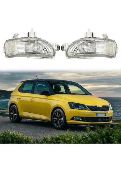 Araba Sol Sağ Dikiz Yan Ayna Dönüş Sinyali Gösterge Işığı Fabia 2015-2017 Rapid 2018-2020 ile Uyumlu (Yurt Dışından) fiyatları