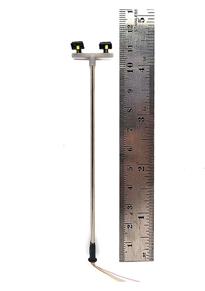 10 Adet 2led Sokak Lambası 1:100 Ho Ölçekli Sokak Lambası Manzara Mini Elektrik Direği Kum Masa Modeli 2 (Yurt Dışından)