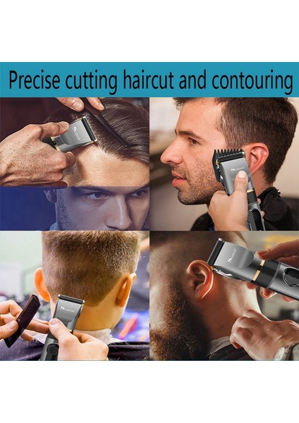 Surker Elektrikli Saç Kesme Makinesi Seramik Profesyonel Ince Ayarlanabilir Saç Düzeltici Düşük Gürültü Saç Kesme Makinesi Jilet (Yurt Dışından) fiyatları