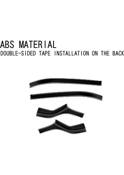 Araba Parlak Siyah Dikiz Aynası Dekoratif Çıkartmalar Alphard 40 Serisi 2023+ Araba Aksesuarları ile Uyumlu (Yurt Dışından) modelleri
