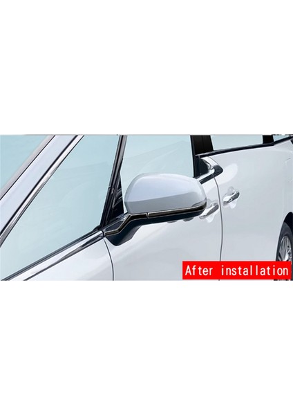 Araba Parlak Siyah Dikiz Aynası Dekoratif Çıkartmalar Alphard 40 Serisi 2023+ Araba Aksesuarları ile Uyumlu (Yurt Dışından) indirimleri
