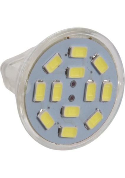 5x 6W GU4(MR11) LED Spot Işığı MR11 12 Smd 5730 570 Dc 12V, Beyaz (Yurt Dışından)