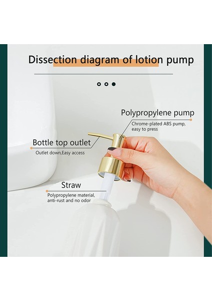 Seramik Sabunluk 10 Oz Pompalı El Sabunu Dispenseri Doldurulabilir Sıvı Bulaşık Sabunu ve Banyo Için Losyon (Siyah) (Yurt Dışından)