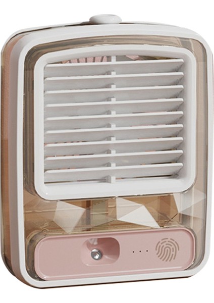 Sisli Küçük Masa Fanı, LED Gece Lambası, USB Şarj Edilebilir Su Sisleme Fanı, Taşınabilir Masaüstü Masa Soğutma B (Yurt Dışından)