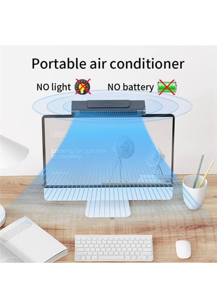 Dizüstü Bilgisayar Klima Şarj Edilebilir Elektrikli Fan Ayarlanabilir Sisleme Soğutucu Gece Lambası Sessiz Nemlendirici (Yurt Dışından) indirimleri