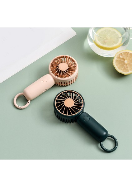 Yaz Soğutucu Mini El Fanı USB Şarj Kişisel Masa Fanları Şarj Edilebilir Taşınabilir Ofis Açık Seyahat Yeşil (Yurt Dışından)