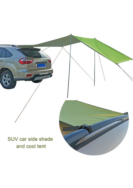 Taşınabilir Araba Barınağı, 300X150 cm Kamp Yan Tente Araba Güneş Gölge Yelken Gölgelik Çatı Üst Çadır Karavan ile Uyumlu, Dış Mekan, Suv (Yurt Dışından) indirimleri
