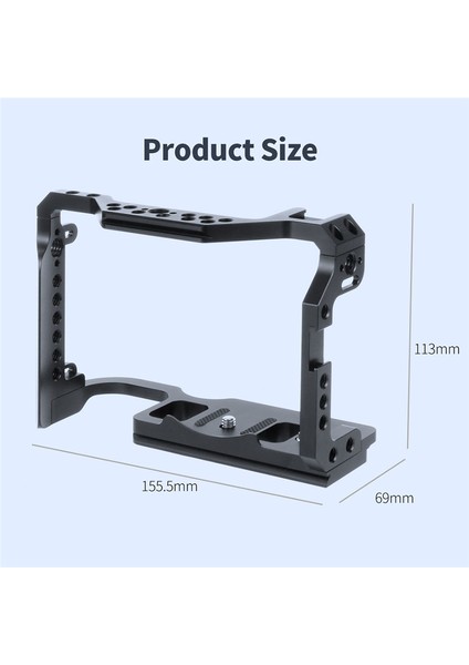 Uyumlu Kamera Kafesi - R5 R6 Alüminyum Alaşımlı Küçük Donanım Kamera Koruyucu Kapak Alüminyum Alaşımlı Video Sabitleyici Montajı (Yurt Dışından) fiyatları