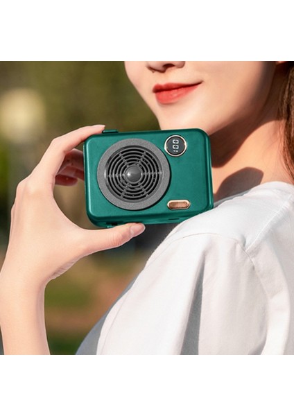 Taşınabilir Asılı Boyun Fanı Mini Elektrikli Soğutma Bel Hava Soğutucu Tembel Pembe (Yurt Dışından) fiyatları