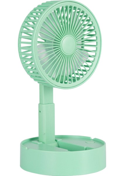 Yeni USB Şarj El Küçük Fan Taşınabilir Açık Mini Masaüstü Ofis Katlanır Teleskopik Fan (Yeşil) (Yurt Dışından)