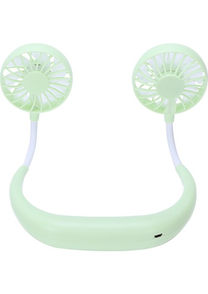 Spor Fan Asma Boyun Dış Mekan USB Şarjlı Masaüstü Fan-Yeşil (Yurt Dışından)