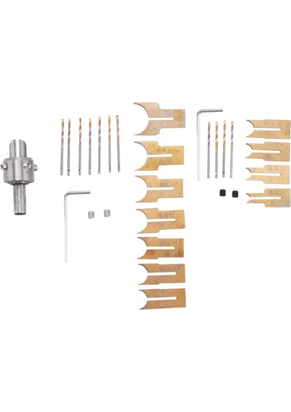 24 Adet Metal Top Bıçak Ağaç Işleme Araçları Ahşap Boncuk Matkap Döner Boncuk Kalıplama 6-25MM (Yurt Dışından)