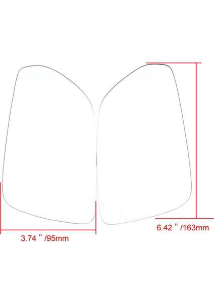 2 Adet Araba Isıtmalı Dikiz Aynası Cam Sol ve Sağ Kapı Yan Kanat Lens ile UYUMLU-2005-2010 1Z1857521F (Yurt Dışından) fiyatları