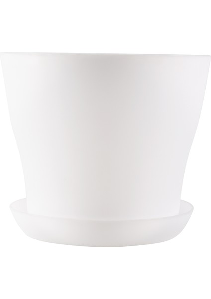 Plastik Bitki Saksı Ekici Tabaklı Tepsi Yuvarlak Parlak Ev Bahçe Dekoru, Beyaz Üst -, 10CM / 3.94" (Yurt Dışından)