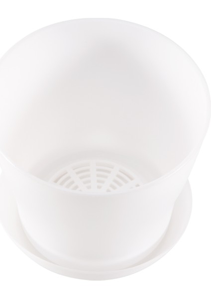 Plastik Bitki Saksı Ekici Tabaklı Tepsi Yuvarlak Parlak Ev Bahçe Dekoru, Beyaz Üst -, 10CM / 3.94" (Yurt Dışından) modelleri