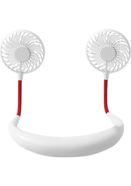 USB 2000MAH Taşınabilir Asılı Boyun Spor Fanı Renkli LED Işık Kulaklık Tasarımı Mini Soğutucu Giyilebilir (Yurt Dışından) fiyatları