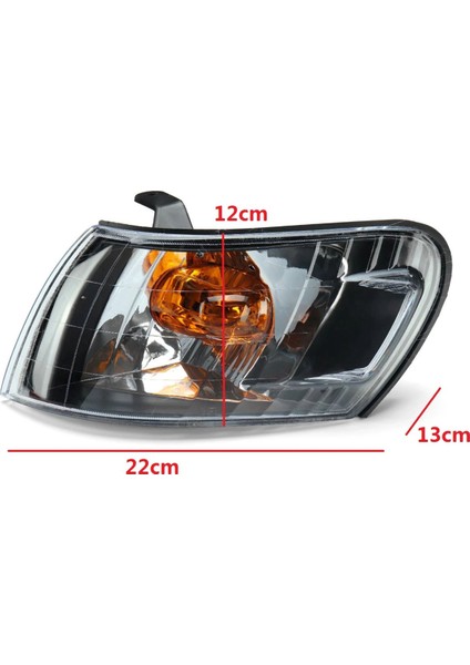 Adet Araba Ön Köşe Lambası Işıkları Lens Siyah AE100 E100 AE101 1993-1997 Sinyal Lambası Kablo Demeti Yok (Yurt Dışından)