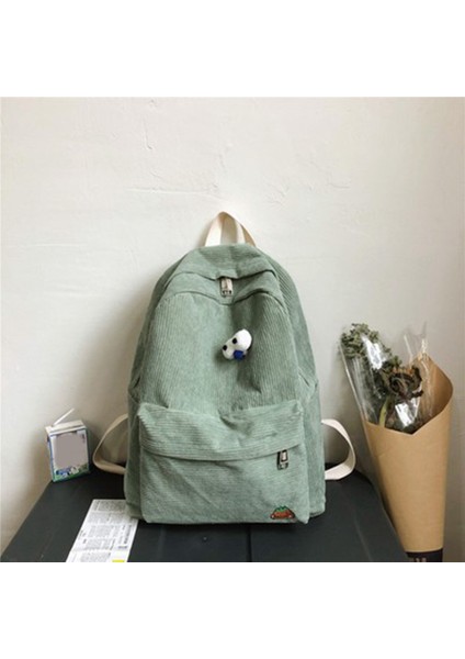 Çizgili Bayan Kadife Sırt Çantası Bayan Işlemeli Okul Çantası Moda Sırt Çantası Öğrenci Okul Çantası-Kırmızı (Yurt Dışından) fırsatları