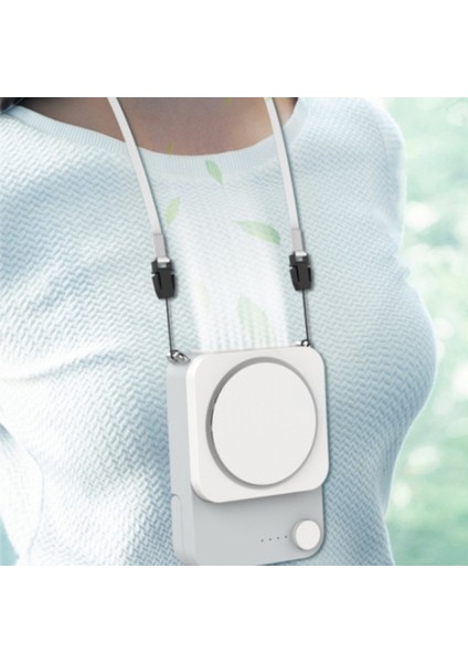 Fan Taşınabilir Boyun Asılı USB Şarj Edilebilir Mini Soğutucu Spor Seyahat Soğutma Malzemeleri (Yurt Dışından)