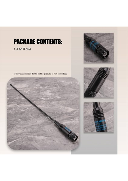 Uv-5r Için RH-771 Çift Bantlı Vhf/uhf Bnc Walkie Talkie El Radyo Anteni (Yurt Dışından) indirimleri