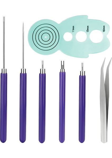 Quilling Alet Takımı, 5 Adet Kağıt Çiçek Araçları, Haddeleme Kağıt Çiçekler El Sanatları Dıy Yeni Başlayanlar Için Quilling Oluklu Araçlar (Yurt Dışından)