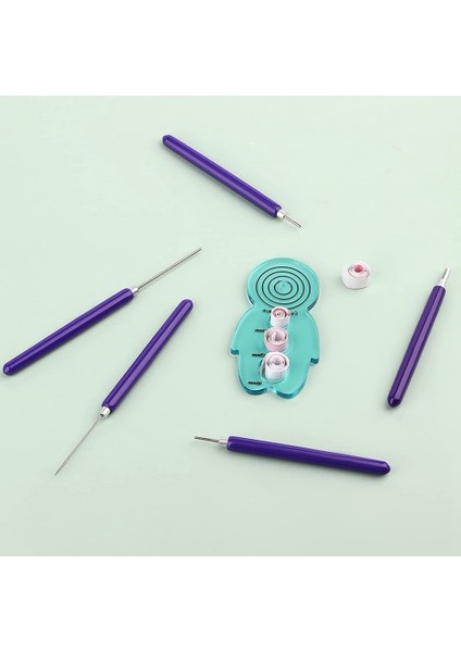 Quilling Alet Takımı, 5 Adet Kağıt Çiçek Araçları, Haddeleme Kağıt Çiçekler El Sanatları Dıy Yeni Başlayanlar Için Quilling Oluklu Araçlar (Yurt Dışından)