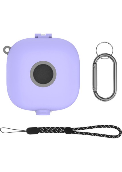 Kulaklık Kılıfı Karabinalı Şarj Kutusu Tutucu Ipi Şok Emme Kılıfı, Fit Pro-Purple ile Uyumlu (Yurt Dışından)