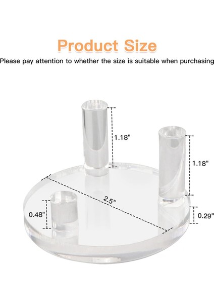 8 Paket 1.9 Inç Kaya Teşhir Standı, Kayalar Için Üç Mandallı Kare Akrilik Teşhir Standları, Mineral Levha, Kristal (Yurt Dışından) modelleri