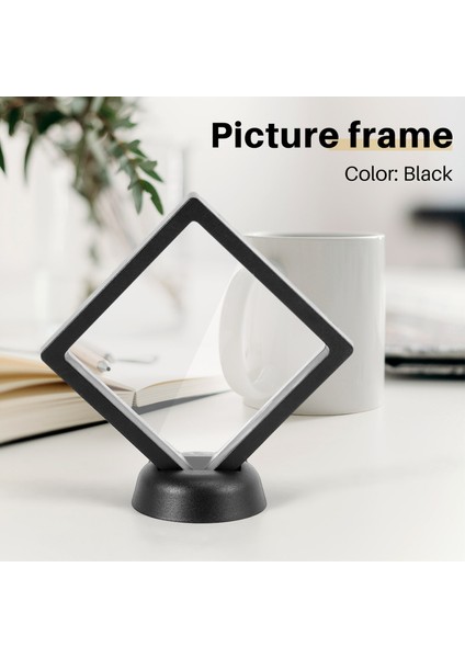 Kare 3D Albümler Yüzen Çerçeve Tutucu Para Kutusu Takı Vitrin Vitrin, 9X9CM (Tabanlı) (Yurt Dışından)