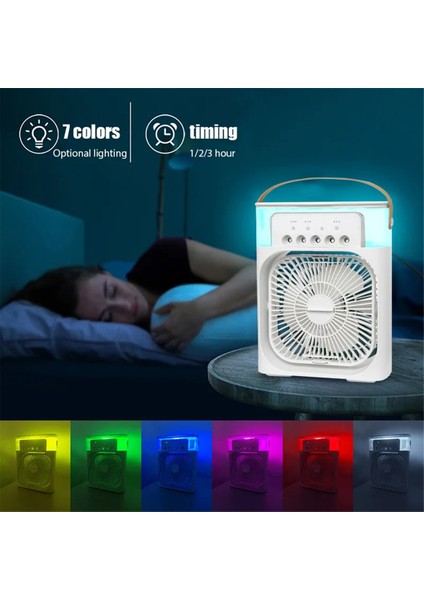 Yeni Taşınabilir Nemlendirici Fan Klima USB 5 Delik Sis Püskürtücü Ev Küçük Hava Hidrosoğutma Soğutucu Ev Için (Yurt Dışından)