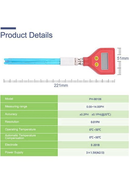 Многоцелевые НАБОРЫ,PH-98106 Metre Dijital Asitlik Ölçer Ph Test Cihazı Toprak Metre Test Cihazı Bitkiler Çiçekler Bitkisel Asitlik Nem (Yurt Dışından) indirimleri