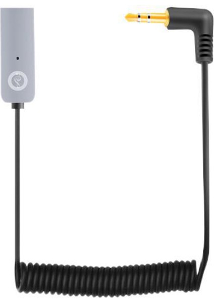 Araç Bluetooth Adaptörü 3.5mm Jack USB Bluetooth5.0 Alıcı Hoparlör Araç Eller Serbest Araç Kiti Ses Müzik Verici (Siyah) (Yurt Dışından)