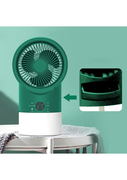 Kişisel Klima Fanı, Oda ve Dış Mekan D Için Zamanlayıcılı Masaüstü Fanlı Mini Klimalar (Yurt Dışından)