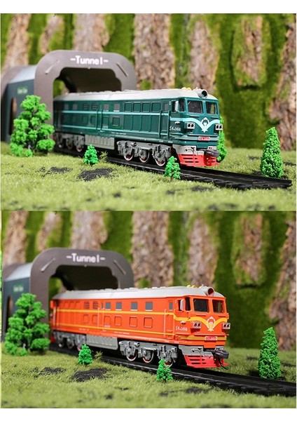 Çocuklar Simülasyon 1:87 Alaşım Içten Yanmalı Lokomotif Model Oyuncak Akustik Optik Oyuncak Trenler Çocuklar Için Hediye (B) (Yurt Dışından)