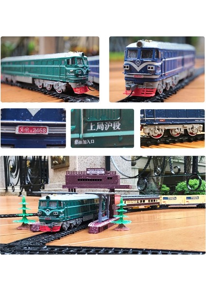 Çocuklar Simülasyon 1:87 Alaşım Içten Yanmalı Lokomotif Model Oyuncak Akustik Optik Oyuncak Trenler Çocuklar Için Hediye (B) (Yurt Dışından)