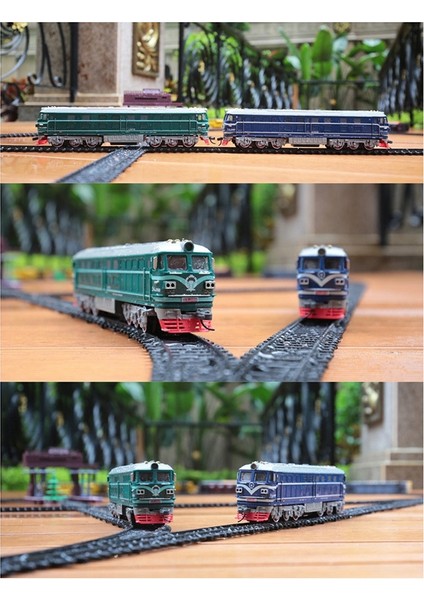 Çocuklar Simülasyon 1:87 Alaşım Içten Yanmalı Lokomotif Model Oyuncak Akustik Optik Oyuncak Trenler Çocuklar Için Hediye (B) (Yurt Dışından)
