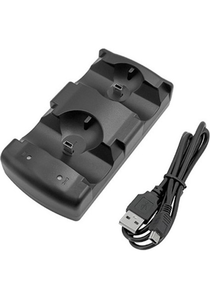 Çift Şarj Cihazı USB Çift Şarjlı Güç Tabanı Şarj Cihazı, Hareket Kontrol Cihazı ve Mobil Navigasyon ile Uyumlu (Yurt Dışından)