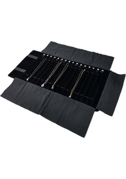 2x Kadife Takı Rulo Çanta Saklama Çantası Saklama Çantası Taşınabilir Kolye Vitrin (Yurt Dışından) fiyatları