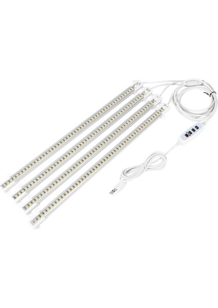 led Bitki Büyütme Işık Şeritleri, Otomatik Açma / Kapama 3/9/12H Zamanlayıcılı Iç Mekan Bitkileri Için Tam Spektrumlu Büyütme Işıkları, 192 LED (Yurt Dışından)