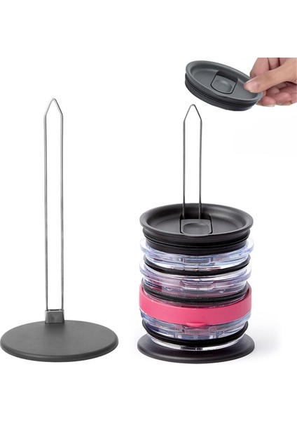 Хранение Продукции,2pcs Devrimci Kapak Düzenleyici 10 Kapağa Kadar Ince Dikey Depolama (Yurt Dışından) modelleri