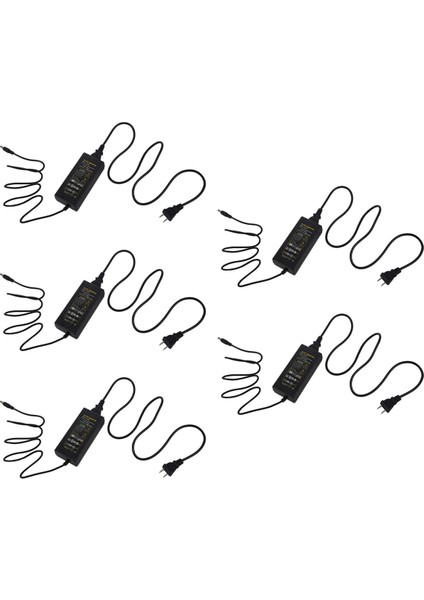 5x 12V Güç Kaynağı Adaptörü 5A 110-220V ile Uyumlu ve Hediye (Yurt Dışından)