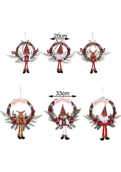 2x Yapay Noel Çelenk Ön Kapı Duvar Pencere Çiftlik Evi Ev Dekorasyonu, Kardan Adam (Küçük) (Yurt Dışından) indirimleri