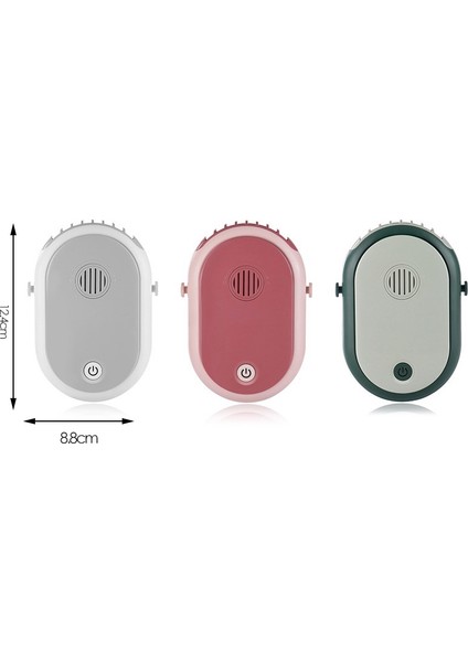 Taşınabilir Asılı Boyun Fanı USB Giyilebilir El Ücretsiz Kişisel El Masa Masası Kordon Standı ile Açık, Yeşil (Yurt Dışından)